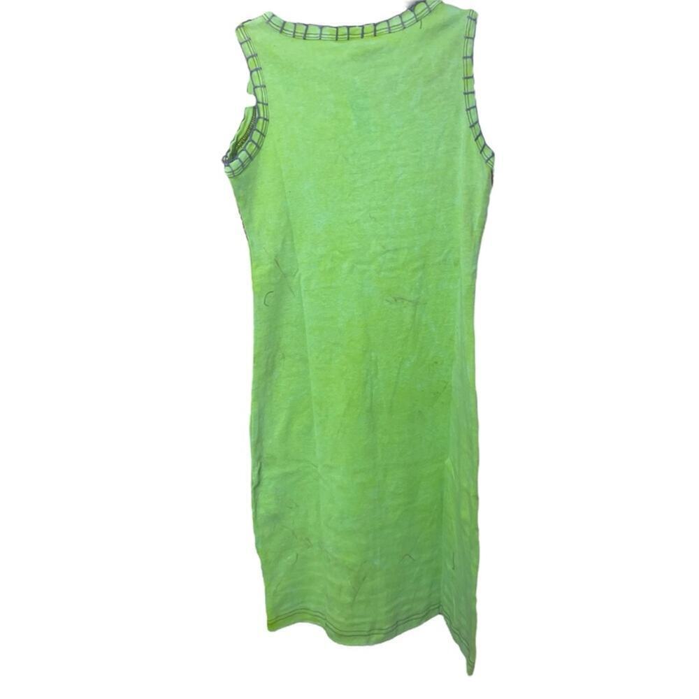 KPC 100% Cotton Embroidered 90's Y2K Patchwork Dress, Boho Hippie Free Spirit M - Picture 3 of 7